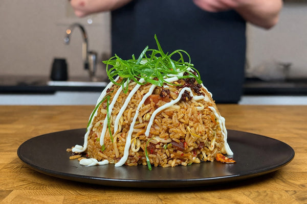 Kimchi Fried Rice with Spam
