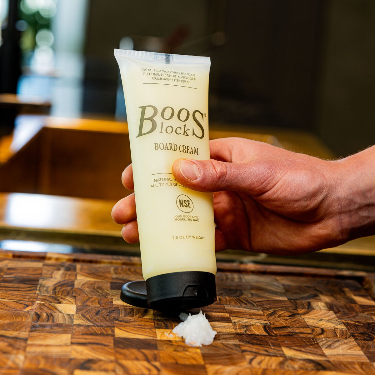 BooS BlockS Board Cream i brug