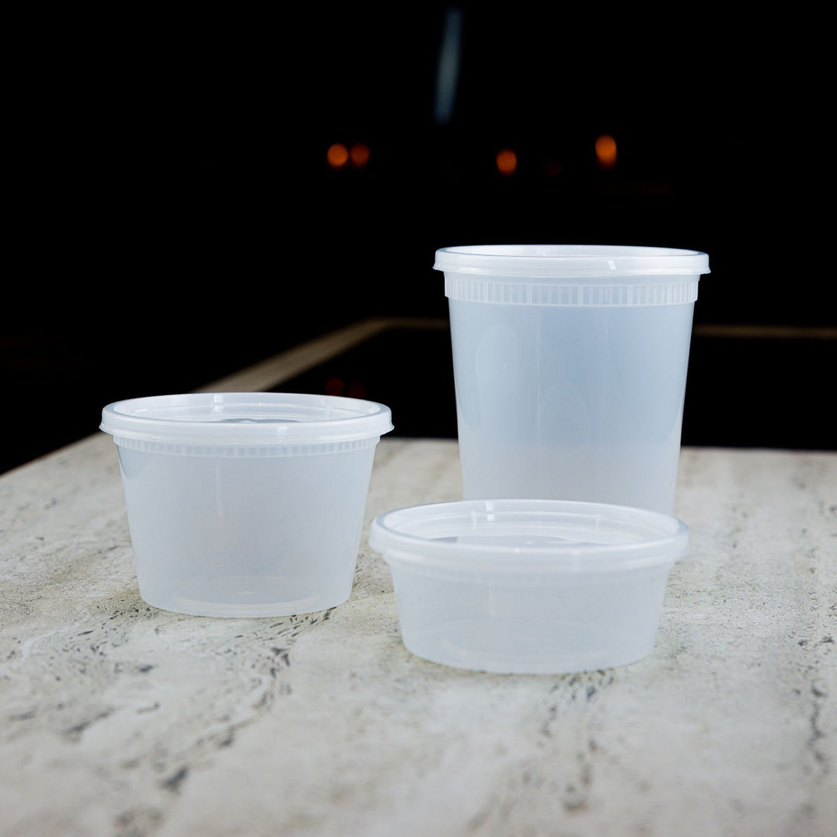 Deli Containers i 3 størrelser