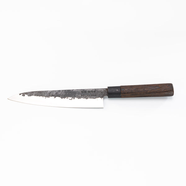 MIYAZAKI Gyuto-kniv i carbonstål hvid baggrund
